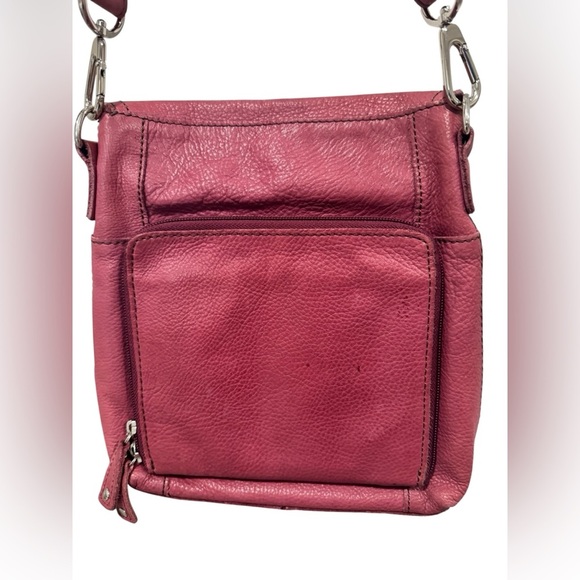 Fossil | Wallet Pocket Bag Womens Plum Leather Detachable Strap Crossbody - Picture 7 of 16